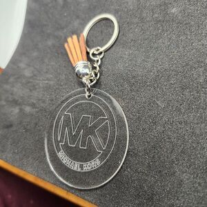 Hand Crafted Keychain Clear Acrylic Zipper Pull Bag Charm Accessory